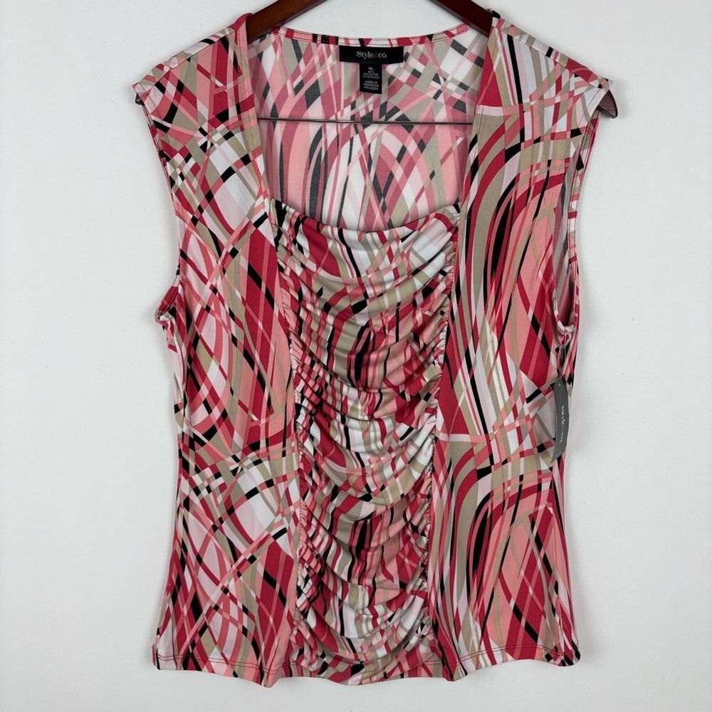 NWT Style & Co.‎ Sleeveless Patterned Blouse